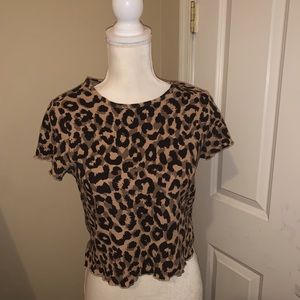 Cheetah crop top
